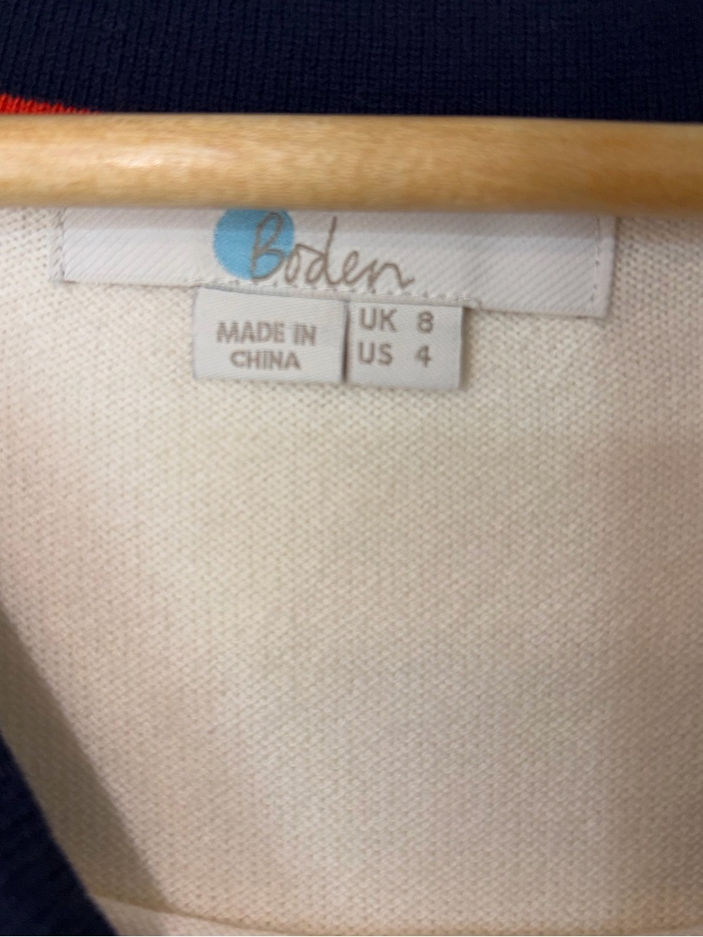 BODEN VERA BELTED KNITTED SWEATER DRESS COLORBLOCK SIZE 4 #0116 - Picture 4 of 5